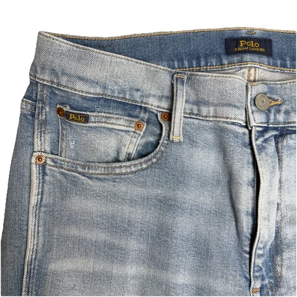 Polo Ralph Lauren Womens Mid-Rise Skinny Crop Blue Light Wash Denim Jeans 31x26 - Picture 7 of 16